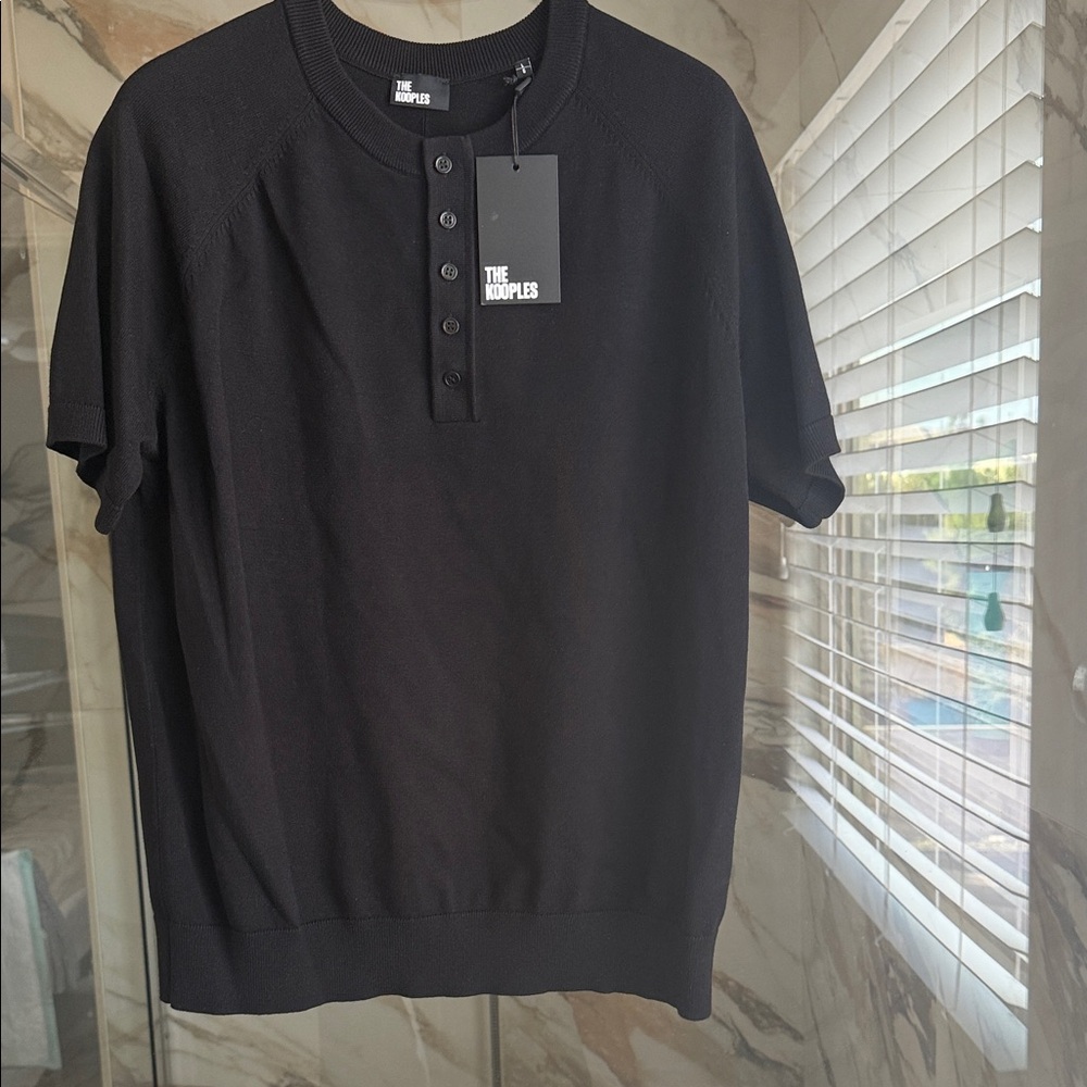 The Kooples Classic Black Polo Shirt